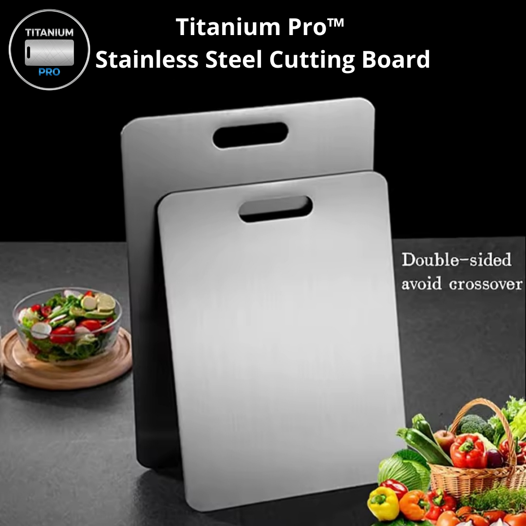 Titanium Pro™ Stainless Steel Cutting Board