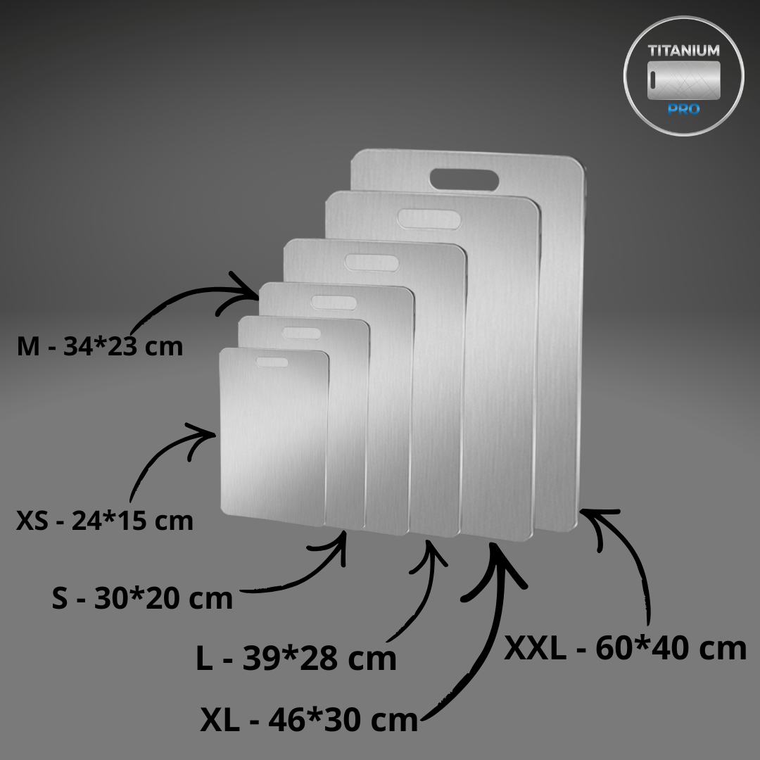 Titanium Pro™ Stainless Steel Cutting Board